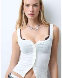 Free People - End Game Pointelle Tank Top - Lyst