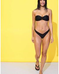 Stradivarius - U-Neck Bandeau Bikini Top - Lyst