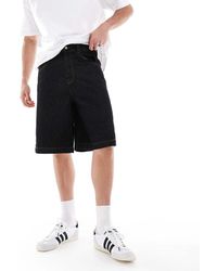 ASOS - Long Length Denim Jorts - Lyst