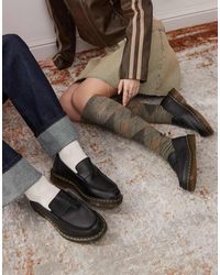 Dr. Martens - Mocasines Negros De Cuero Liso Penton De - Lyst