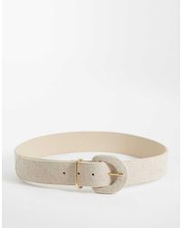 Mango - Cintura Intrecciata Chiaro - Lyst