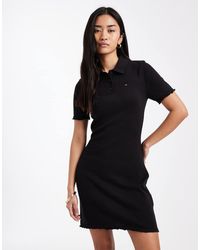 Tommy Hilfiger - Polo Mini Dress With Lettuce Edge Detail - Lyst