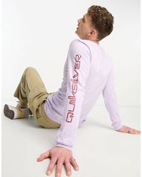 Quiksilver - Omni - t-shirt manches longues à logo - Lyst