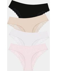 Stripe & Stare - Zigzag Lace Brazilian Knicker Four Pack - Lyst