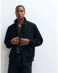 Threadbare - Showerproof Microfibre Harrington Jacket - Lyst