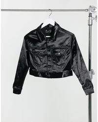 ASOS Veste en satin (ensemble) - Noir