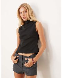 ASOS - Interlock Grown On Neck Top - Lyst