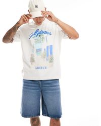 Abercrombie & Fitch - T-shirt avec imprimé destination luxueuse - crème - Lyst