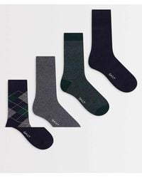 GANT - 4-pack Argyle And Stripe Socks - Lyst