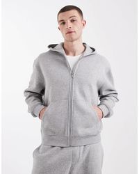 ASOS - Essentials Relaxed Boxy Quarter Zip Sweatshirt - Lyst