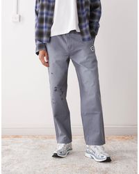 Aape By A Bathing Ape - Aape By A Bathing Ape Loose Fit Moleskin Trousers - Lyst