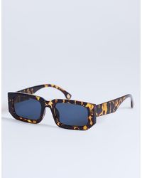 TOPSHOP - Milan Rectangle Sunglasses - Lyst