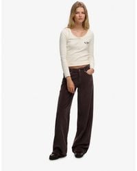 Superdry - Mid Rise Baggy Jumbo Cord Pants - Lyst