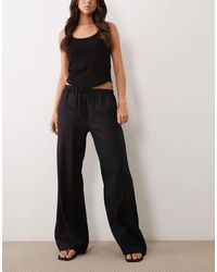 Cotton On - Haven Pull On Wide Leg Linen Blend Trousers - Lyst