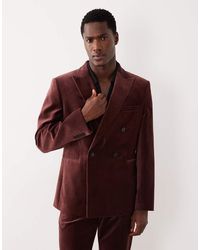 ASOS - Slim Double Breasted Suit Jacket - Lyst