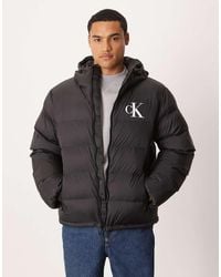 Calvin Klein - Piumino Con Monogramma Del Logo - Lyst
