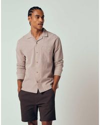 ASOS - Relaxed Revere Seersucker Stripe Shirt - Lyst