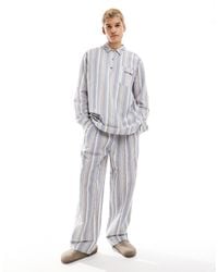Reclaimed (vintage) - Textured Stripe Pull On Trouser Co-ord - Lyst