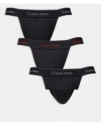 Calvin Klein - Icon Cotton Stretch 3 Pack Jock Straps - Lyst