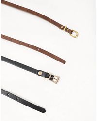 ASOS - – 2er-pack schmale taillen- und hüftgürtel - Lyst