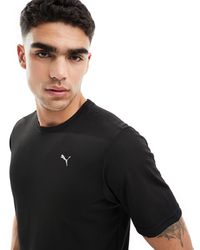 PUMA - . training - t-shirt nera con logo - Lyst