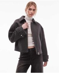 & Other Stories - Wool Rich Short Twill Jacket - Lyst