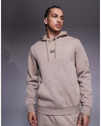 EA7 - Armani Central Logo Hoodie Co-ord - Lyst