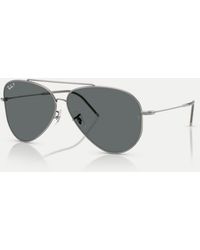 Ray-Ban - Aviator Pilot Polarised Sunglasses With Lens - Lyst