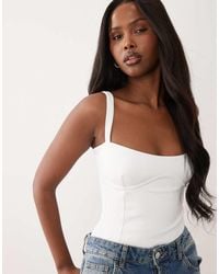 GOOD AMERICAN - Sweetheart Tank Bodysuit - Lyst