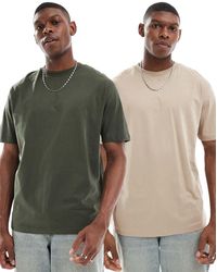 ASOS - Essential 2 Pack Relaxed T-shirt - Lyst