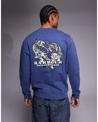Barbour - Talisman Graphic Logo Sweatshirt With Back Print - Lyst