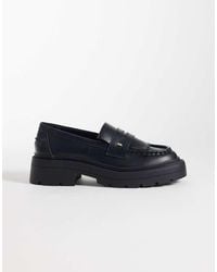 ASOS - Wide Fit Monty Chunky Fringe Detail Loafers - Lyst
