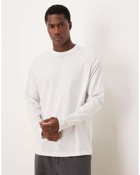 ASOS - Relaxed Long Sleeve T-shirt With Back Print - Lyst