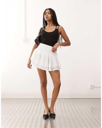 Amy Lynn - Crochet Rara Mini Skirt - Lyst