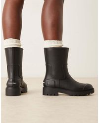 Calvin Klein - Short Wellington Boots - Lyst