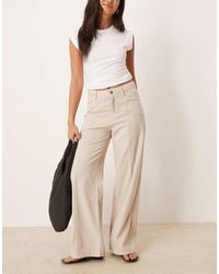 Mango - Jeans Con Vita Elasticizzata E Pieghe Sul Davanti - Lyst