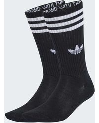 adidas Originals - 3-Stripes High Crew Socks 3 Pairs - Lyst