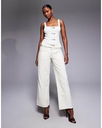 Liquor N Poker - baggy Fit Jeans Co-ord With Buckle Detail - Lyst