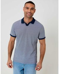 Threadbare - Jacquard Trophy Neck Polo Shirt - Lyst