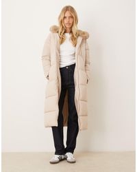 Brave Soul - Maxi Padded Jacket With Split Hood - Lyst