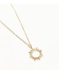 Pieces - Ketting Met Hemels Zonhangertje - Lyst