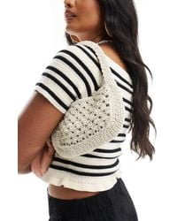 Mango - Mini Shoulder Crochet Bag - Lyst