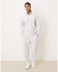ASOS - Co-ord Relaxed Scuba-style Fabric Tapered jogger With Pin Tuck - Lyst
