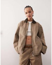 Weekday - Belle Washed Canvas Barn Jacket - Lyst