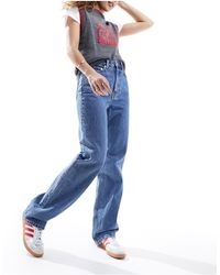 Weekday - Rowe Extra High Waist Regular Fit Straight Leg Jeans - Lyst