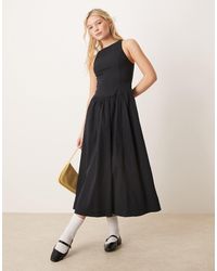 Abercrombie & Fitch - – hochgeschlossenes midikleid - Lyst