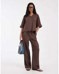 ONLY - – leinenmix-hose - Lyst