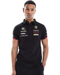 Polo Ralph Lauren - Polo Con Estampado De Logo Estilo Carrera En El Pecho Y La Espalda De Piqué De - Lyst