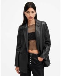 AllSaints - – deri – leder-blazer - Lyst