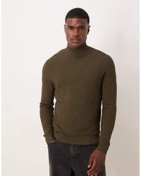 Mango - High Neck Knitted Jumper - Lyst